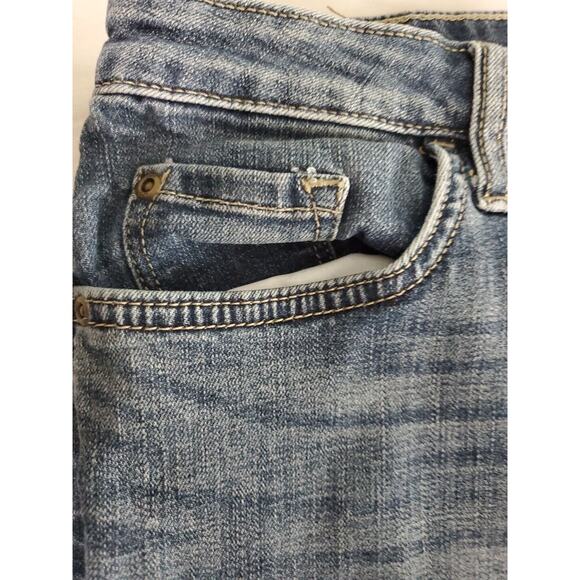 Lee Women's Capri Jeans Blue Size 6M Cotton Blend Stretch Button Zip Pockets - Picture 10 of 12
